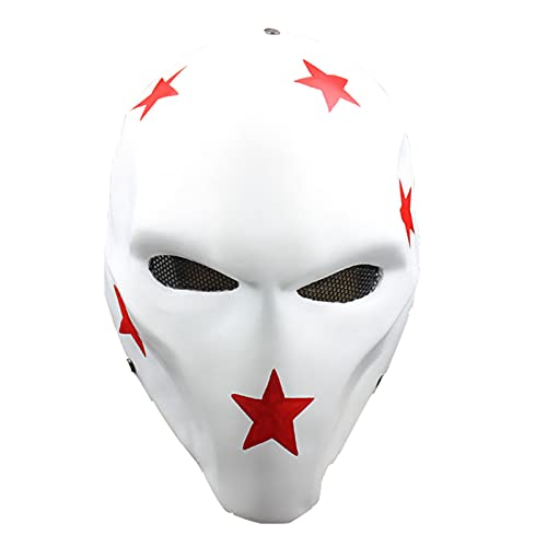 D-Stroke Cosplay Maske GFK Vollgesichtsmaske Halloween Party Kostüm Maske Requisiten (Weiß/B) von Generisch