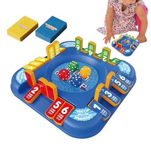 DICE -Brettspiel für Kinder und Erwachsene, 2 bis 6 Player -Tabletop -Partyspiel, Bildungsspielzeug für Urlaubsversammlungen, Gartenspaß, Klassenzimmeraktivität, Camping, Picknick, Geburtstag von Generisch