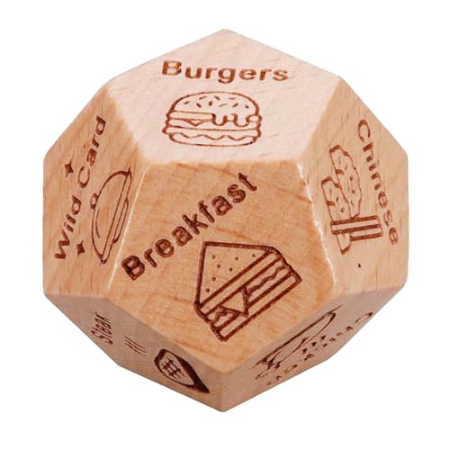 DICE OF FOOD -Entscheidung - Spiel Der Dating -Geschenke Für Geburtstage, Würfel Von Niedlichen Mustern Abendessen Für Halloween Ihren R | Geburtstag, Weihnachten, Valentinstag Und Geburtstagsgeschenk von Generisch