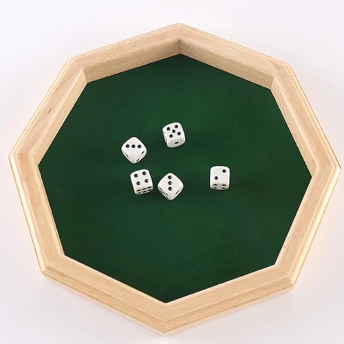 DICE -Tablett für Rolling - Oktagonales Holzspielbrett, gefertigte Tischplattensitzungen, die gestaltet sind, die Teile bei ungezwungenen Versammlungen sicher halten, Rollenspielkampagnen Familie | Ac DICE -Tablett für Rolling - Oktagonales Holzspielbrett, gefertigte Tischplattensitzungen, die gestaltet sind, die Teile bei ungezwungenen Versammlungen sicher halten, Rollenspielkampagnen Familie | Ac von Generisch