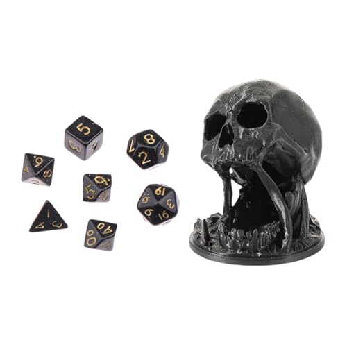 DICE Tower Schädel - Desert's Kiss Skull Dice Tower | 3D Skúll -Themen Dicê Roller Tôwer Für Tabletop RPG Brettspiele | Dekoratives Skelett DiCê -Rutschen Für Dungeons &, Schlafzimmer, Eingang von Generisch