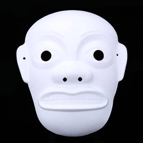 DIY Gesichtsmasken Selber Machen, Karneval Maskerade-Masken Zellstoff Blank Zum Bemalen, Katzenmasken Zum Anmalen, Maske Aus WeißEm Papier, ÜBerstreichbare Papiermasken FüR Cosplay (A) von Generisch