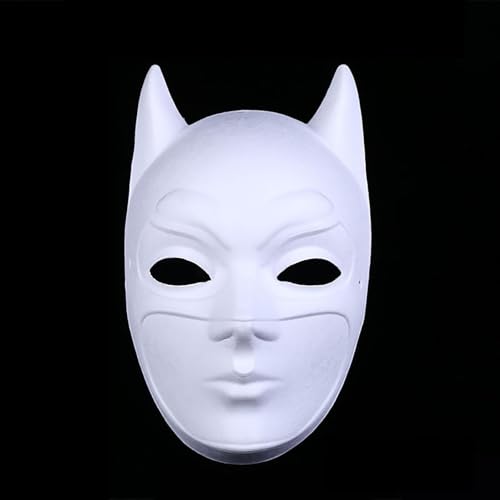 DIY Gesichtsmasken Selber Machen, Karneval Maskerade-Masken Zellstoff Blank Zum Bemalen, Katzenmasken Zum Anmalen, Maske Aus WeißEm Papier, ÜBerstreichbare Papiermasken FüR Cosplay (B) von Generisch