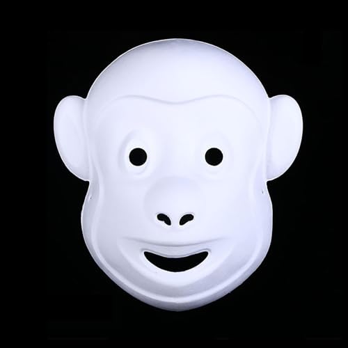 DIY Gesichtsmasken Selber Machen, Karneval Maskerade-Masken Zellstoff Blank Zum Bemalen, Katzenmasken Zum Anmalen, Maske Aus WeißEm Papier, ÜBerstreichbare Papiermasken FüR Cosplay (D) von Generisch