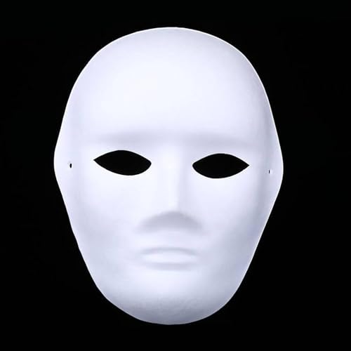 DIY Gesichtsmasken Selber Machen, Karneval Maskerade-Masken Zellstoff Blank Zum Bemalen, Katzenmasken Zum Anmalen, Maske Aus WeißEm Papier, ÜBerstreichbare Papiermasken FüR Cosplay (F) von Generisch