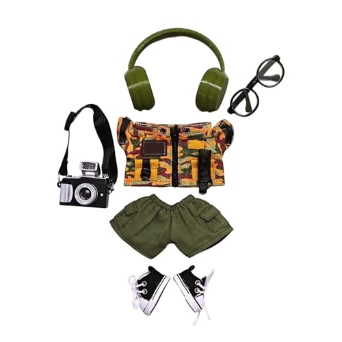 DIY Handwerk Für Erwachsene Wohnkultur Kleidung für Puppen (Keine Puppe) Handgemachte Kleidung für Puppen Outfits für 17cm Sammlerstücke Stilvolle für den Urlaub Basteln Für (Green2, 11x4x4cm) von Generisch