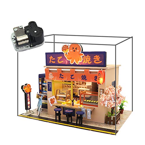 DIY Miniatur Puppenhaus Kit 3D Holz Miniaturhaus mit LED-Licht mit Staubschutz und Musik Kreative Geschenke für Freund und Eltern DIY Miniatur Puppenhaus Kit 3D Holz Miniaturhaus mit LED-Licht mit Staubschutz und Musik Kreative Geschenke für Freund und Eltern von Generisch