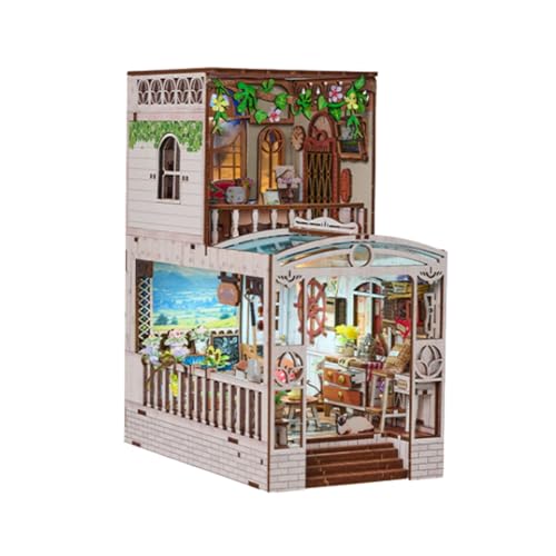 DIY Miniatur Puppenhaus Kit Sunny Whisper Holzpuppenhaus 3D Holz Puppenhaus mit LED-Lichtern für Erwachsene Einzigartige Geschenke für Teenager DIY Miniatur Puppenhaus Kit Sunny Whisper Holzpuppenhaus 3D Holz Puppenhaus mit LED-Lichtern für Erwachsene Einzigartige Geschenke für Teenager von Generisch