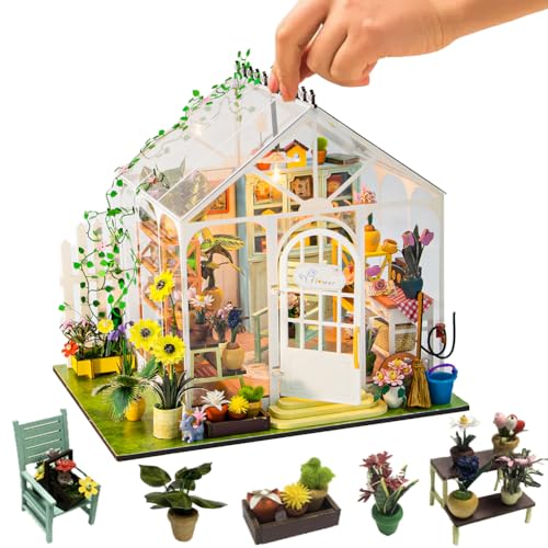DIY Miniaturhaus Kit 3D Holzpuzzle Puppenhaus Halloween Dekoration Geschenk Miniatur Szene Modell Handgemachte Kreative DIY von Generisch
