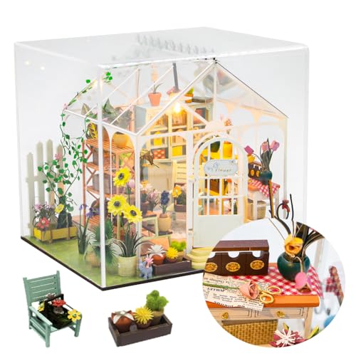 DIY Miniaturhaus Kit 3D Holzpuzzle Puppenhaus Halloween Dekoration Geschenk Miniatur Szene Modell Handgemachte Kreative DIY von Generisch