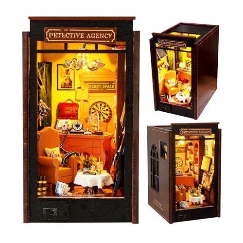 DIY Puppenhaus Book Corner Kit, Bücherregal Insert Dekoration, Kreatives Basteln Für Erwachsene, Stressabbau Modellbau-Set, 3D Puzzle Für Wohnzimmer Oder Kinderzimmer DIY Puppenhaus Book Corner Kit, Bücherregal Insert Dekoration, Kreatives Basteln Für Erwachsene, Stressabbau Modellbau-Set, 3D Puzzle Für Wohnzimmer Oder Kinderzimmer von Generisch