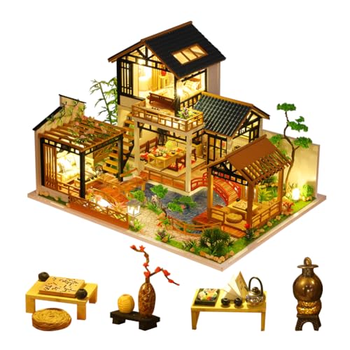 DIY Puppenhaus Miniatur Kit 3D Holz Antike Stil Garten und Feld Residenz Puppenhaus Kreative Geschenke für Freund und Eltern DIY Puppenhaus Miniatur Kit 3D Holz Antike Stil Garten und Feld Residenz Puppenhaus Kreative Geschenke für Freund und Eltern von Generisch
