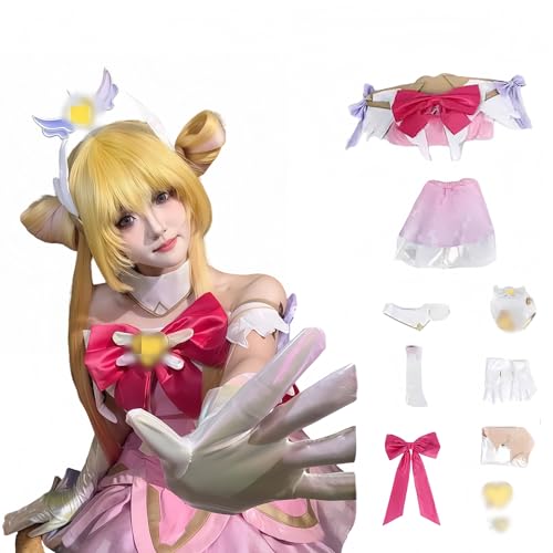 DVa Teamkollegen-Cosplay-Kostüm, OW Cosplay-Kostüm, niedliches Lolita-Kleid, süßer Anzug für Halloween, Karneval, Party (Rosa, Größe 2XL) von Generisch