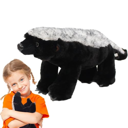 Dachs Stofftier, Komfortabler Honigdachs-Plüsch | Weiches gefülltes Kuscheltier in Schwarz, Dekoratives für Zuhause, Kinder zu Weihnachten und Geburtstag Dachs Stofftier, Komfortabler Honigdachs-Plüsch | Weiches gefülltes Kuscheltier in Schwarz, Dekoratives für Zuhause, Kinder zu Weihnachten und Geburtstag von Generisch
