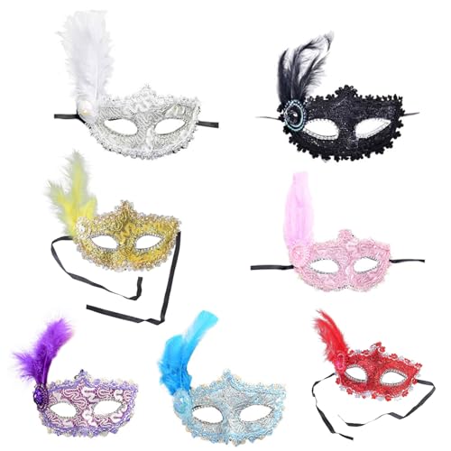 Damen Elegant Spitze Halbe Gesicht Maske Halloween Weihnachten Cosplay Maskerade Party Atmungsaktiv Design Einstellbare Passform Mode Kostüm Damen Elegant Spitze Halbe Gesicht Maske Halloween Weihnachten Cosplay Maskerade Party Atmungsaktiv Design Einstellbare Passform Mode Kostüm von Generisch