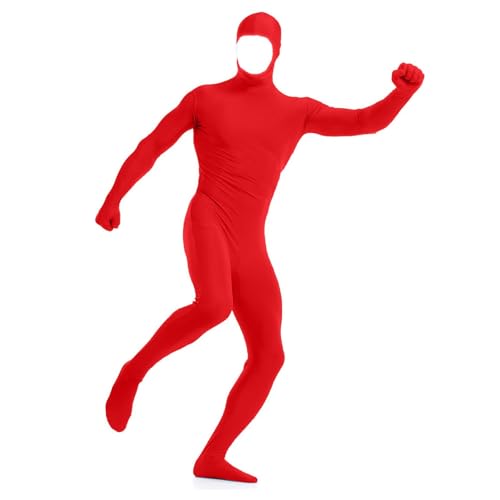 Damen Herren Greenscreen Anzug Suit Body Ganzkörper-Overall für Erwachsene Open Face Cosplay Jumpsuit Ganzkörperanzug Tight Slenderman Kostüm Bodysuit Orange Karneval Halloween Weihnachten Kostüm Damen Herren Greenscreen Anzug Suit Body Ganzkörper-Overall für Erwachsene Open Face Cosplay Jumpsuit Ganzkörperanzug Tight Slenderman Kostüm Bodysuit Orange Karneval Halloween Weihnachten Kostüm von Generisch