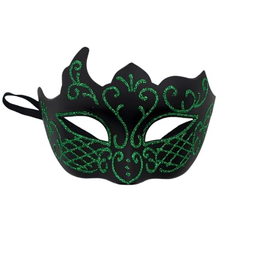 Damen Karneval Maskenball Venezianische Maske Masken Fasching Herren Weiß Faschingsmaske Für Halloween Augenmaske Faschingsmasken Gesicht Schwarze Ball Venedig Schwarz von Generisch