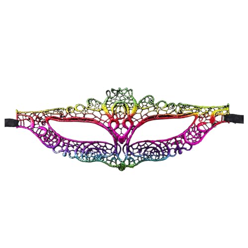 Damen-Maske, luxuriös, mehrfarbig, venezianische Halbgesichtsmaske, Karnevalsmaske, Karnevals-Augenmaske, für Abschlussball, Ball, Party, Cosplay, Tanzshows Damen-Maske, luxuriös, mehrfarbig, venezianische Halbgesichtsmaske, Karnevalsmaske, Karnevals-Augenmaske, für Abschlussball, Ball, Party, Cosplay, Tanzshows von Generisch