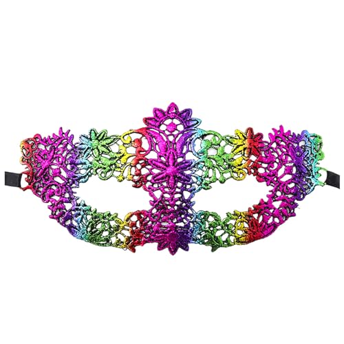 Damen-Maske, luxuriös, mehrfarbig, venezianische Halbgesichtsmaske, Karnevalsmaske, Karnevals-Augenmaske, für Abschlussball, Ball, Party, Cosplay, Tanzshows Damen-Maske, luxuriös, mehrfarbig, venezianische Halbgesichtsmaske, Karnevalsmaske, Karnevals-Augenmaske, für Abschlussball, Ball, Party, Cosplay, Tanzshows von Generisch
