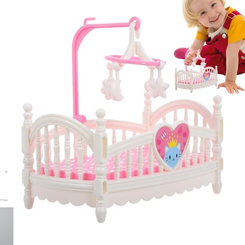 Das Babykaninchenschokolade und das Bett - das Baby und das Mobile Bett | Baby Betthaus für Puppen | Miniaturpuppenhausmöbel | Verspielte Dekorationen Kinderfamilie für Crèche Decoration Game Das Babykaninchenschokolade und das Bett - das Baby und das Mobile Bett | Baby Betthaus für Puppen | Miniaturpuppenhausmöbel | Verspielte Dekorationen Kinderfamilie für Crèche Decoration Game von Generisch