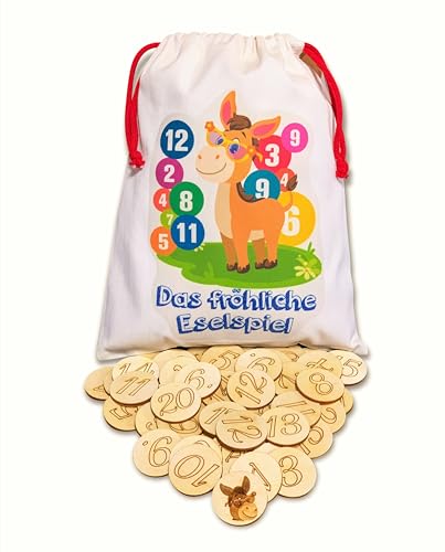Das Eselspiel | 121 Spielsteine aus Holz | Hand-Made | 2-6 Spieler | Anleitung | Gesellschaftsspiel | Lernspiel | Familienspiel | Merkspiel, 2022-V2-RF Das Eselspiel | 121 Spielsteine aus Holz | Hand-Made | 2-6 Spieler | Anleitung | Gesellschaftsspiel | Lernspiel | Familienspiel | Merkspiel, 2022-V2-RF von Generisch