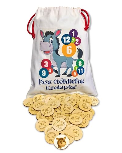 Das Eselspiel | 121 Spielsteine aus Holz | Hand-Made | 2-6 Spieler | Anleitung | Gesellschaftsspiel | Lernspiel | Familienspiel | Merkspiel| Das Eselspiel | 121 Spielsteine aus Holz | Hand-Made | 2-6 Spieler | Anleitung | Gesellschaftsspiel | Lernspiel | Familienspiel | Merkspiel| von Generisch