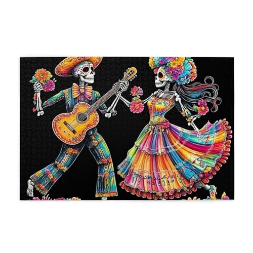 Das traditionelle mexikanische Totenkopf-Kostüm 1000 Teile Puzzles für Erwachsene Holzpuzzles für Erwachsene Geschenke Heimdekoration Das traditionelle mexikanische Totenkopf-Kostüm 1000 Teile Puzzles für Erwachsene Holzpuzzles für Erwachsene Geschenke Heimdekoration von Generisch