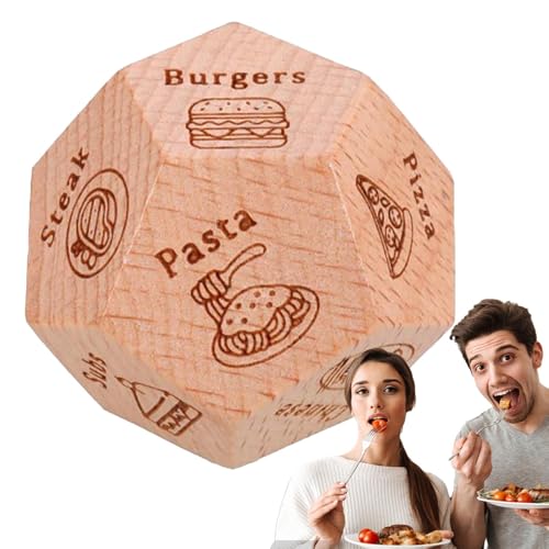 Data Night Food Decision Dice - Food Take Out Dice Dice Dice Lustige Spiele für Erwachsene für Paare Lustige San Geschenke für Ihn von Generisch