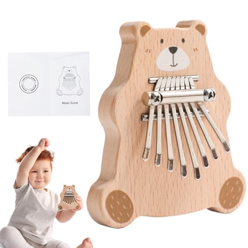Daumen Klavier, Kleinkind -Musikinstrumente,Netter Handheld Finger Piano 8 Key | Multifunktionales Instrumentenspielzeug, Kindermusik -Lernaktivitäten für Geburtstagsurlaub von Generisch