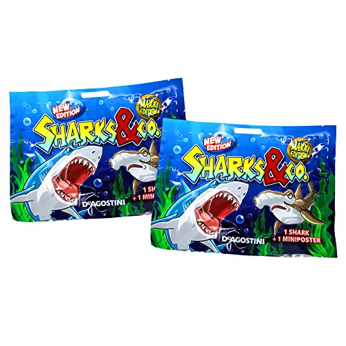 DeAgostini Sharks & Co. Serie 2 Maxxi Edition - Hai Sammelfigur Figur - 2 Tüten von Generisch