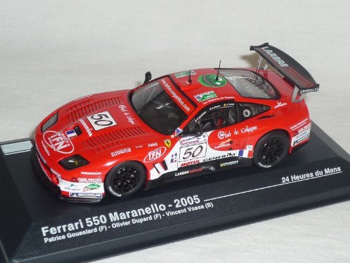 Defekt. Vitrine und Sockel Ferari 550 Maranello 2005 Rot 24h Le Mans 1/43 by ixo Modell Auto Modellauto Sonderangebot von Generisch