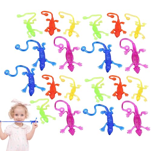 Dehnbares Klebstoffspielzeug - Wandwanderer -Kleberspielzeug, 20 Klebstoff -Echsen -Sets Hände - Wanderspielzeug - Fenster Crawler, Stay - Sticky Toys, klebrige Eidechsen für Osterkorb Füllung, Goody Dehnbares Klebstoffspielzeug - Wandwanderer -Kleberspielzeug, 20 Klebstoff -Echsen -Sets Hände - Wanderspielzeug - Fenster Crawler, Stay - Sticky Toys, klebrige Eidechsen für Osterkorb Füllung, Goody von Generisch