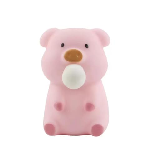 Dekompression Prise Musik Spielzeug Puffing Little Pig Hand Prise Blasen Dekompression Vent Puppe (One Size) von Generisch