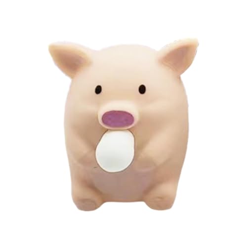 Dekompression Prise Musik Spielzeug Puffing Little Pig Hand Prise Blasen Dekompression Vent Puppe (Purple, One Size) von Generisch