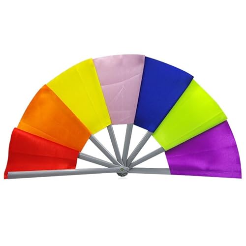 Deluxe Rainbow Magic Fan – 7-farbiger magischer Ventilator für Auftritte PVC-Material – große Größe für professionelle Magier Deluxe Rainbow Magic Fan – 7-farbiger magischer Ventilator für Auftritte PVC-Material – große Größe für professionelle Magier von Generisch