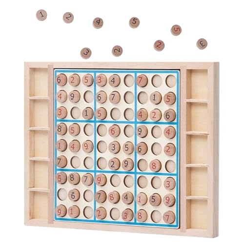 Denksportspiel - Holz Zahlen Lernspiel - Tragbares Lernspiel Mit Mehrstufigen Schwierigkeitsgraden Für Zuhause, Reisen & Bildungseinrichtungen Denksportspiel - Holz Zahlen Lernspiel - Tragbares Lernspiel Mit Mehrstufigen Schwierigkeitsgraden Für Zuhause, Reisen & Bildungseinrichtungen von Generisch