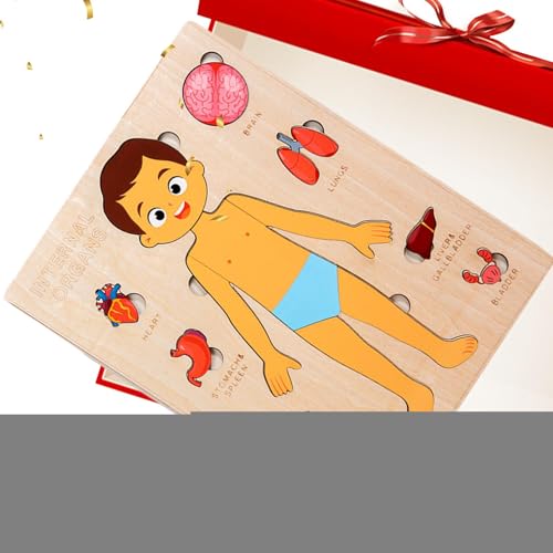 Der Menschliche Körper Für Kinder - Pädagogisches Lernspielzeug Aus Holz Für Körperteile,Frühpädagogisches Lernspielzeug Für Kinder Und Jugendliche Mädchen Der Menschliche Körper Für Kinder - Pädagogisches Lernspielzeug Aus Holz Für Körperteile,Frühpädagogisches Lernspielzeug Für Kinder Und Jugendliche Mädchen von Generisch