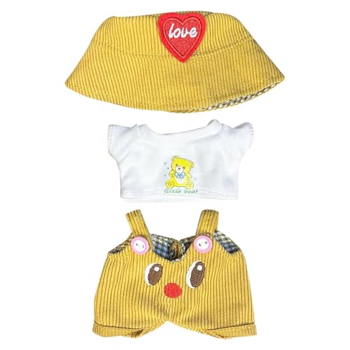Designerkleidung für Labubu Puppe 17cm Stilvolles Puppen Outfit Set mit Latzhose & Zubehör Hochwertiges Puppenkleidungs-Bundle Modisches Anziehset für Sammler & Kinder Puppenkleidung ohne Puppe Designerkleidung für Labubu Puppe 17cm Stilvolles Puppen Outfit Set mit Latzhose & Zubehör Hochwertiges Puppenkleidungs-Bundle Modisches Anziehset für Sammler & Kinder Puppenkleidung ohne Puppe von Generisch