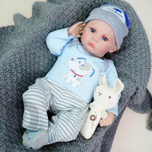 Detailgetreue Reborn Puppe 18 Zoll – Realistische Neugeborene Babypuppe mit beweglichen Gliedmaßen – Vinyl & Stoffkörper Detailgetreue Reborn Puppe 18 Zoll – Realistische Neugeborene Babypuppe mit beweglichen Gliedmaßen – Vinyl & Stoffkörper von Generisch