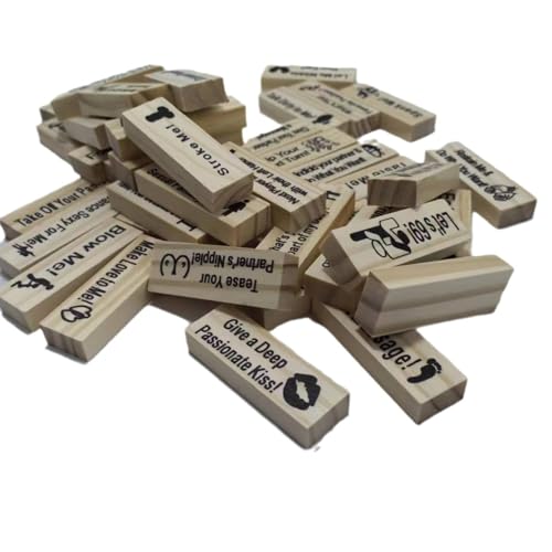Deutsch Stapelspiel aus Holzblöcken for Paare,48 Stück Super Naughty Block Tower Game,Paar Spiele für Paare,Deutsch Spiele für Paare,Lustiges Valentinstag Paarspiel für Erwachsene Deutsch Stapelspiel aus Holzblöcken for Paare,48 Stück Super Naughty Block Tower Game,Paar Spiele für Paare,Deutsch Spiele für Paare,Lustiges Valentinstag Paarspiel für Erwachsene von Generisch