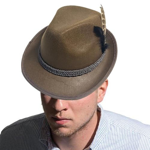 Deutsche Hüte für Oktoberfest – Vlies-Kostümhut, Oktoberfest-Kostüm-Zubehör, Kopfbedeckung für Rollenspiele, Halloween, Maskerade, Ball, Festival, Bühnenaufführung, Party Deutsche Hüte für Oktoberfest – Vlies-Kostümhut, Oktoberfest-Kostüm-Zubehör, Kopfbedeckung für Rollenspiele, Halloween, Maskerade, Ball, Festival, Bühnenaufführung, Party von Generisch