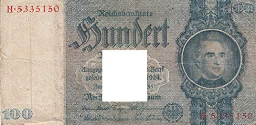 Deutsches Reich Rosenbg: 176a, Udr.- BST. F, Serien: H gebraucht (III) 1935 100 Reichsmark (Banknoten für Sammler) von Generisch