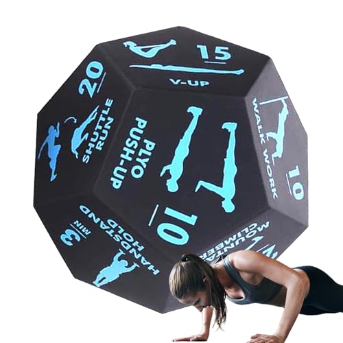 Dice Di Fitness - Übungswürfel | Fitnessdaten für das Ganzkörpertraining | Multifunktionales Fitness-Studio-Trainingsgerät Für Frauen nach der Geburt für Dice Di Fitness - Übungswürfel | Fitnessdaten für das Ganzkörpertraining | Multifunktionales Fitness-Studio-Trainingsgerät Für Frauen nach der Geburt für von Generisch