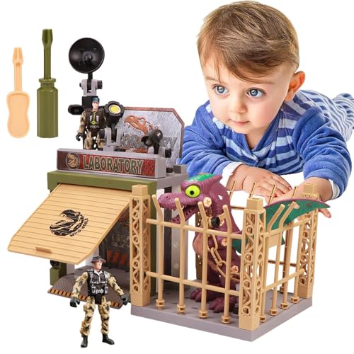 Dino-Laborset, Dinosaurier-Montagespielset | Zusammenbau elektrischer Schrauben-Dinosaurier-Bausteine ,STEM Building Learning Dinosaurier-Spielzeugset für Vorschulkinder ab 3 Jahren Dino-Laborset, Dinosaurier-Montagespielset | Zusammenbau elektrischer Schrauben-Dinosaurier-Bausteine ,STEM Building Learning Dinosaurier-Spielzeugset für Vorschulkinder ab 3 Jahren von Generisch