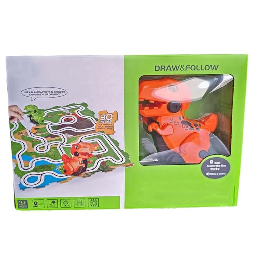 Dinosaur Puzzle Track, Educational Dinosaur Toys, 3.94x2.56in Sensory Track Play, Interactive Preschool Toy, Fun Engaging for One Set, and Kids Ages 3 to 7 von Generisch