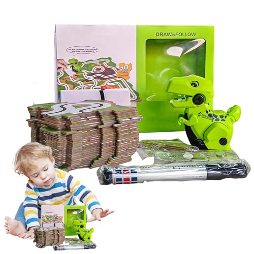 Dinosaur Puzzle Track, Exciting Dinosaur Track Toys, Sensory and Interactive Educational Toy, Perfect for 3- to 7-Year-Old, Encourages Creativity, Motor Skills, and Imaginative Play von Generisch