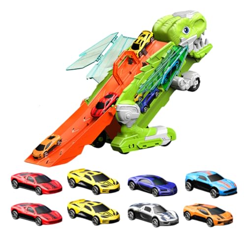 Dinosaur Transport Truck, Racing Cars Toy, Portable Road Trip, Preschool Activity Set, Educational Toy Game, Birthday Activity Gift, Christmas Dinosaur Toy, Portable Game for Kids von Generisch