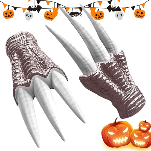 Dinosaurier-Maske, Dinosaurier-Maskerade-Maske | Realistische Dinosaurier-Kopfmaske mit Sound,Vom Film inspiriertes Rollenspiel, Dinosaurier-Kostüm, Krallenspielzeug, Halloween-Cosplay-Requisiten für von Generisch