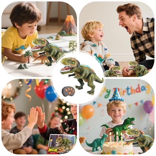 Dinosaurier Spielzeug Für Kinder | Elektronisches Dinosaurier Spielzeug mit Licht Sprühbrüllen | Elektronische RC Lauffiguren für realistisches Spiel für Mädchen, und Kinder, Geburtstagsgeschenke und Dinosaurier Spielzeug Für Kinder | Elektronisches Dinosaurier Spielzeug mit Licht Sprühbrüllen | Elektronische RC Lauffiguren für realistisches Spiel für Mädchen, und Kinder, Geburtstagsgeschenke und von Generisch