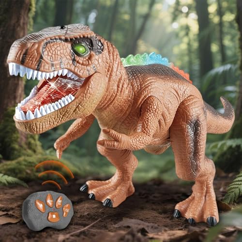Dinosaurier Spielzeug Für Kinder | Elektronisches Dinosaurier Spielzeug mit Licht Sprühbrüllen | Spielzeugfigur Mit Realistischer Gehfunktion Als Geschenk Für Und Mädchen Zu von Generisch